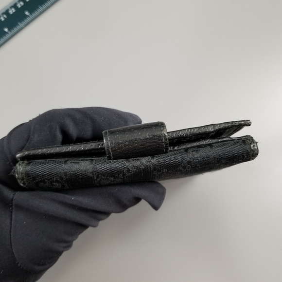 GUCCI GG Vintage Classic Double Sided Flap Wallet Signature Signature Italy - Picture 12 of 16